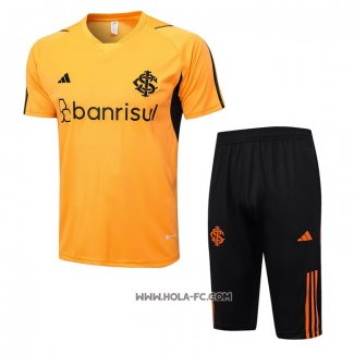 Chandal del SC Internacional 2023-2024 Manga Corta Naranja - Pantalon Corto