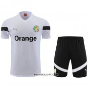 Chandal del Senegal 2023-2024 Manga Corta Blanco - Pantalon Corto