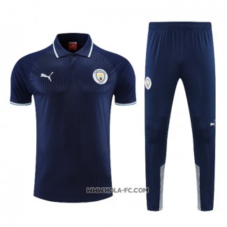 Conjunto Polo del Manchester City 2022-2023 Azul Marino