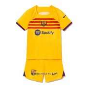Camiseta Cuarto Barcelona 2022-2023 Nino