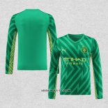 Camiseta Manchester City Portero 2023-2024 Manga Larga Verde