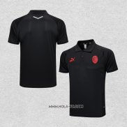 Camiseta Polo del AC Milan 2023-2024 Negro