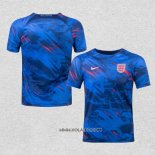Camiseta Pre Partido del Inglaterra 2022 Azul