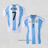 Camiseta Primera Argentina Jugador De Paul 2024