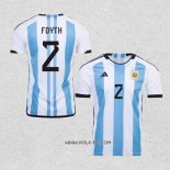 Camiseta Primera Argentina Jugador Foyth 2022