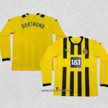 Camiseta Primera Borussia Dortmund 2022-2023 Manga Larga