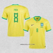 Camiseta Primera Brasil Jugador Fred 2022