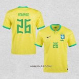 Camiseta Primera Brasil Jugador Rodrygo 2022