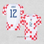 Camiseta Primera Croacia Jugador Grbic 2022
