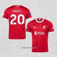 Camiseta Primera Liverpool Jugador Diogo J. 2023-2024