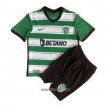 Camiseta Primera Sporting 2022-2023 Nino