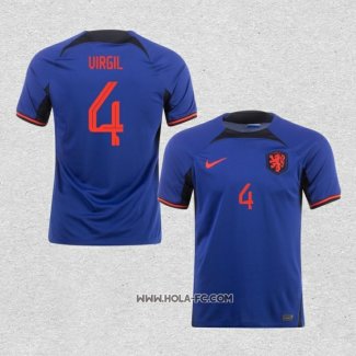 Camiseta Segunda Paises Bajos Jugador Virgil 2022