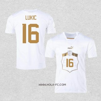 Camiseta Segunda Serbia Jugador Lukic 2022