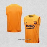 Camiseta de Entrenamiento Barcelona 2022-2023 Sin Mangas Naranja