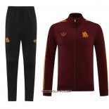 Chandal de Chaqueta del Roma 2023-2024 Rojo