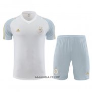 Chandal del Argelia 2023-2024 Manga Corta Blanco - Pantalon Corto