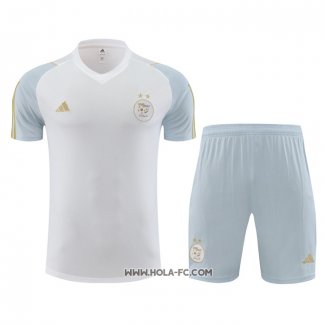 Chandal del Argelia 2023-2024 Manga Corta Blanco - Pantalon Corto