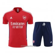 Chandal del Arsenal 2022-2023 Manga Corta Rojo - Pantalon Corto