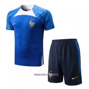 Chandal del Francia 2022-2023 Manga Corta Azul - Pantalon Corto