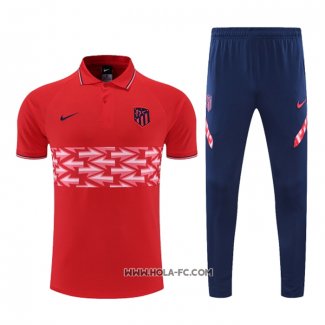 Conjunto Polo del Atletico Madrid 2022-2023 Rojo