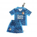 Camiseta Feyenoord Portero 2021-2022 Nino Azul
