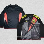 Camiseta Mexico Portero 2024 Manga Larga Negro