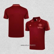 Camiseta Polo del Manchester United 2023-2024 Rojo