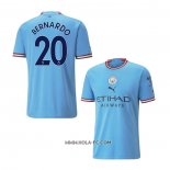 Camiseta Primera Manchester City Jugador Bernardo 2022-2023