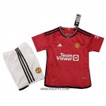 Camiseta Primera Manchester United 2023-2024 Nino