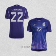 Camiseta Segunda Argentina Jugador L.Martinez 2022