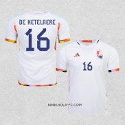 Camiseta Segunda Belgica Jugador De Ketelaere 2022