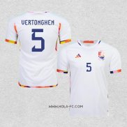 Camiseta Segunda Belgica Jugador Vertonghen 2022