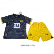Camiseta Segunda Borussia Dortmund 2023-2024 Nino