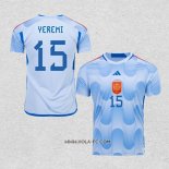 Camiseta Segunda Espana Jugador Yeremi 2022