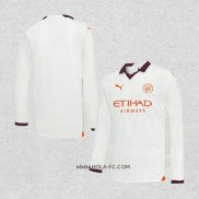 Camiseta Segunda Manchester City 2023-2024 Manga Larga