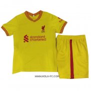 Camiseta Tercera Liverpool 2021-2022 Nino