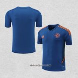 Camiseta de Entrenamiento Manchester United 2022-2023 Azul