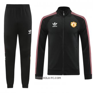 Chandal de Chaqueta del Manchester United 2022-2023 Negro