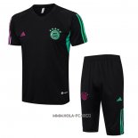 Chandal del Bayern Munich 2023-2024 Manga Corta Negro - Pantalon Corto