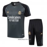 Chandal del Real Madrid 2023-2024 Manga Corta Verde - Pantalon Corto