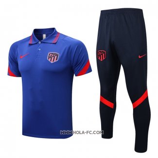 Conjunto Polo del Atletico Madrid 2022-2023 Azul