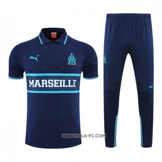 Conjunto Polo del Olympique Marsella 2022-2023 Azul Marino