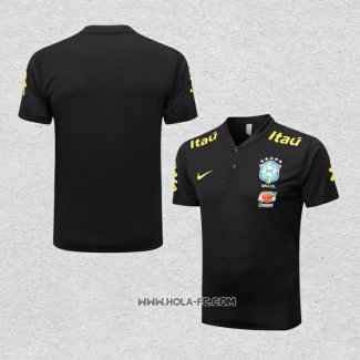 Camiseta Polo del Brasil 2022-2023 Negro