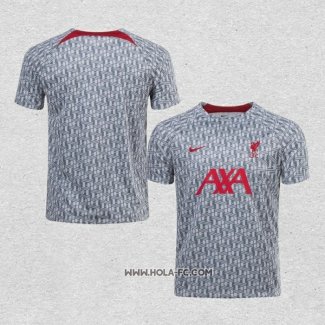 Camiseta Pre Partido del Liverpool 2022 Gris Oscuro