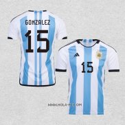 Camiseta Primera Argentina Jugador Gonzalez 2022