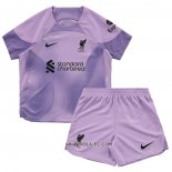 Camiseta Primera Liverpool Portero 2022-2023 Nino