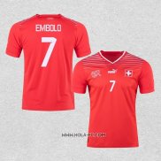 Camiseta Primera Suiza Jugador Embolo 2022