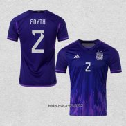 Camiseta Segunda Argentina Jugador Foyth 2022