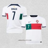 Camiseta Segunda Portugal Jugador Ronaldo 2022