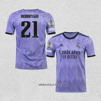 Camiseta Segunda Real Madrid Jugador Rodrygo 2022-2023